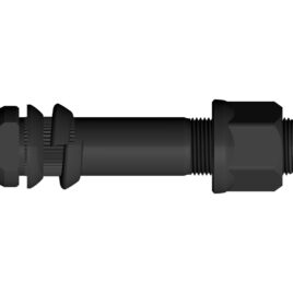 1360 – BULON RUEDA M22 X 1.50 X 105 S/M ARANDELA CÓNICA , GROWER Y TUERCA M22 X1,5 Llave 30mm